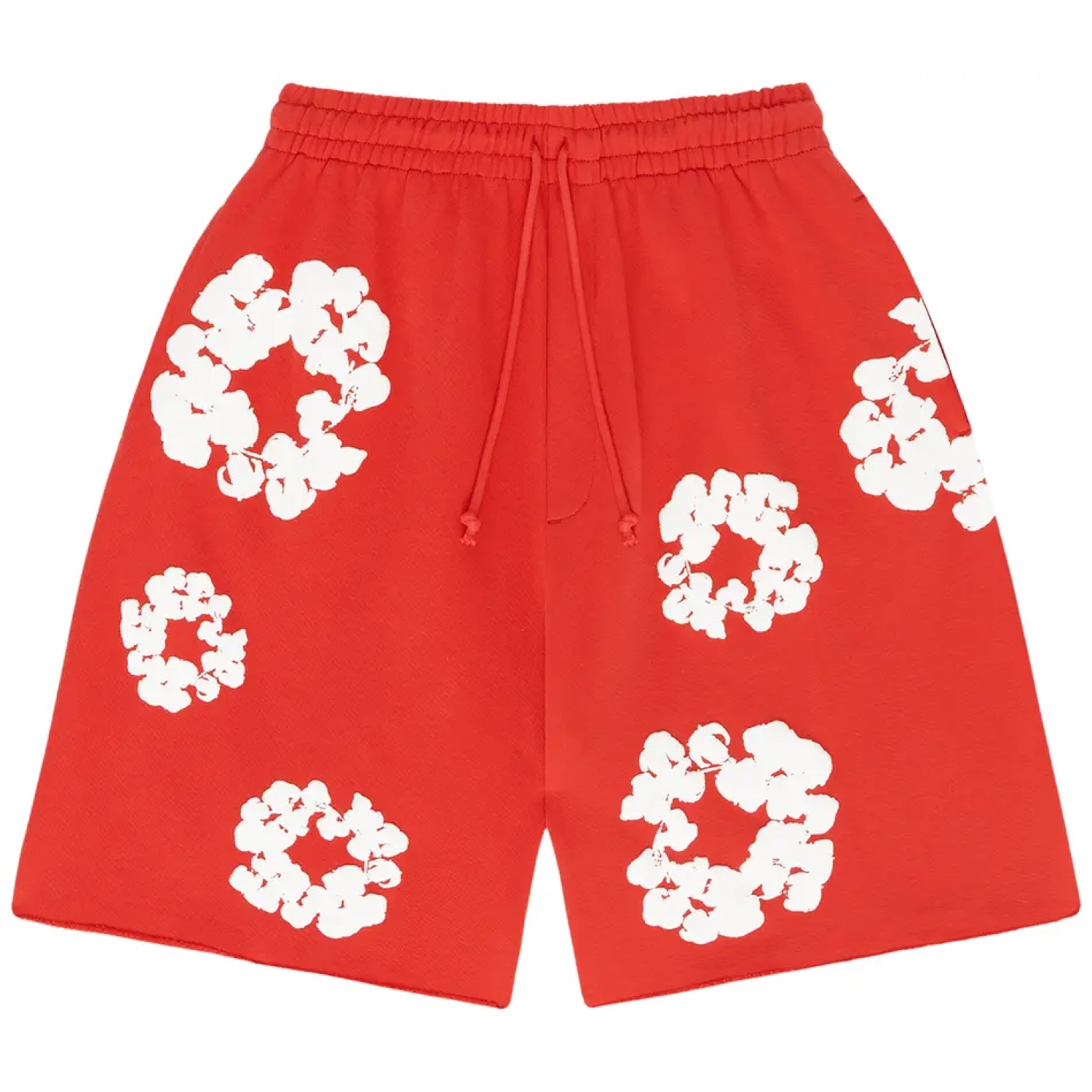 Pantalones Cortos Denim Tears Corona de Algodón Rojo