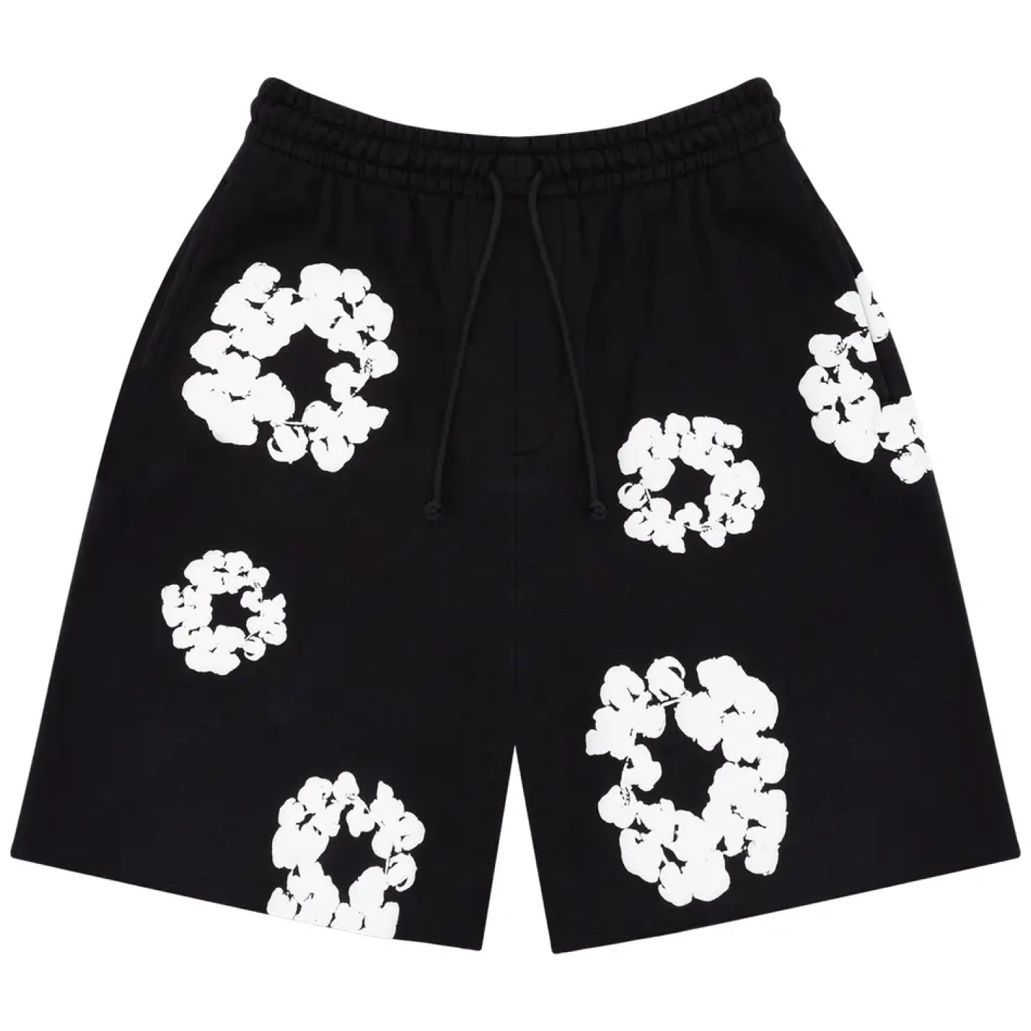 Pantalones Cortos Denim Tears Corona de Algodón Negro