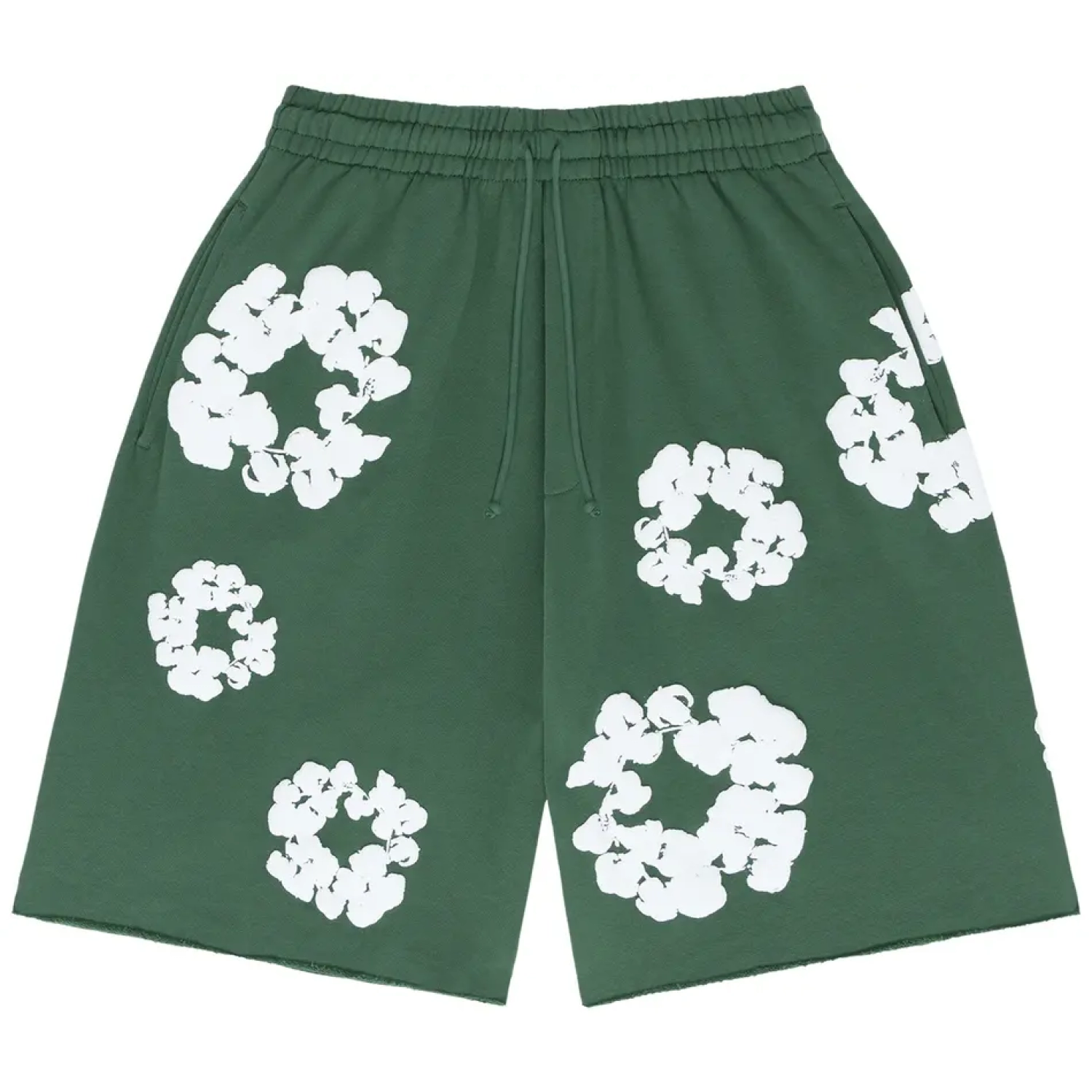 Pantalones Cortos Denim Tears Corona de Algodón Verde
