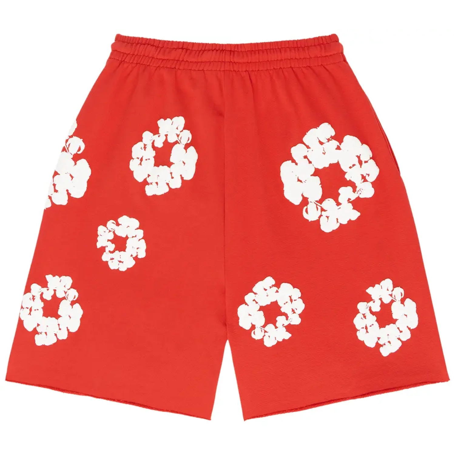 Pantalones Cortos Denim Tears Corona de Algodón Rojo